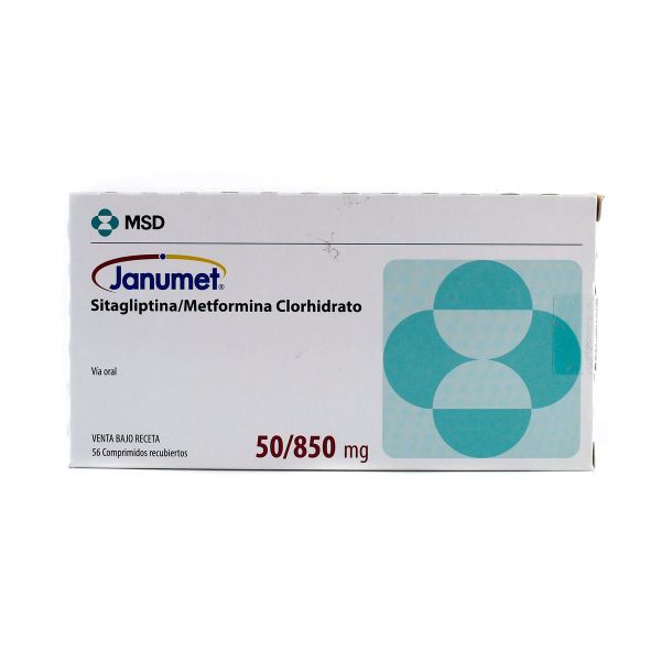 Janumet ® Sitagliptina Metfromina Clorhidrato 50 / 850 mg Caja de 56