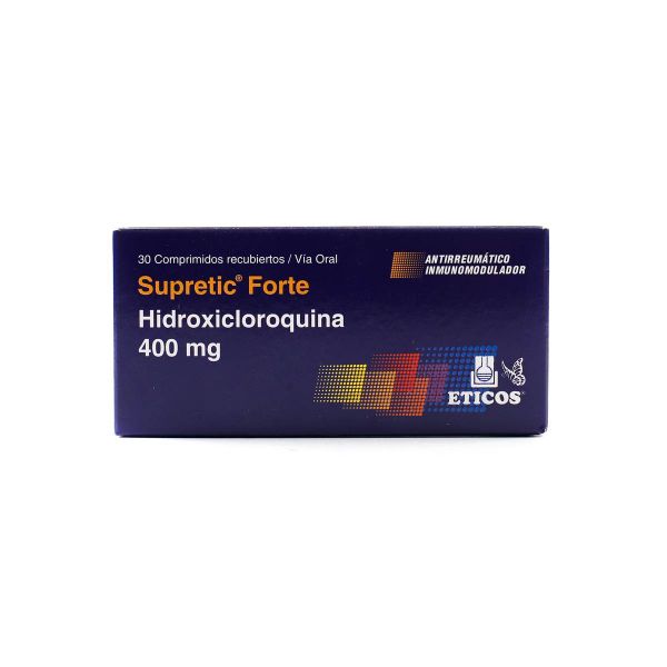 Supretic ® Forte Hidroxicloroquina 400 mg - Caja de 30 comprimidos  recubiertos