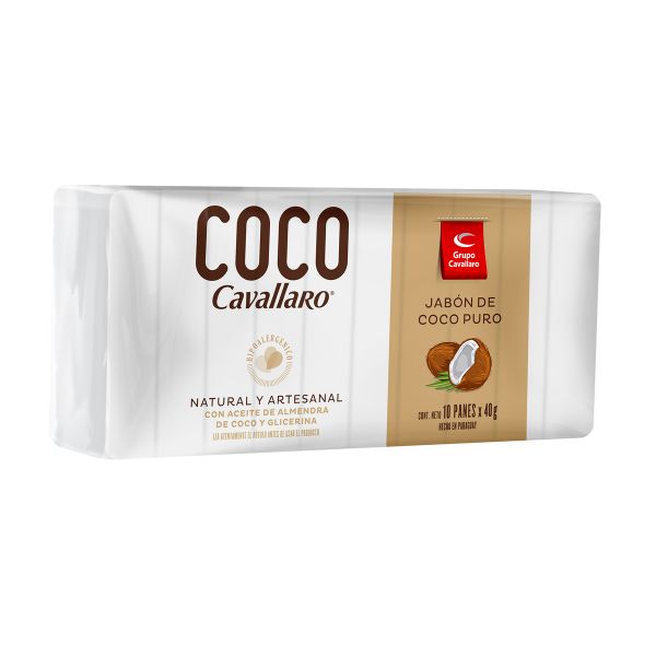 Cavallaro Coco Jabón Para Lavar Ropa Coco Puro - Sobre de 10 40 g