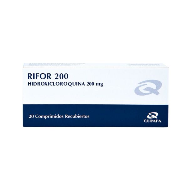 Rifor Hidroxicloroquina 200 mg - Caja de 20 comprimidos recubiertos