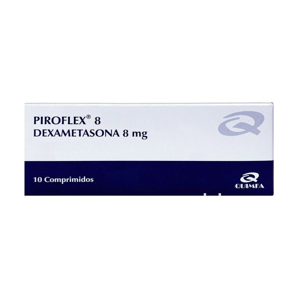 Piroflex Dexametasona 8 mg - Caja de 10 comprimidos