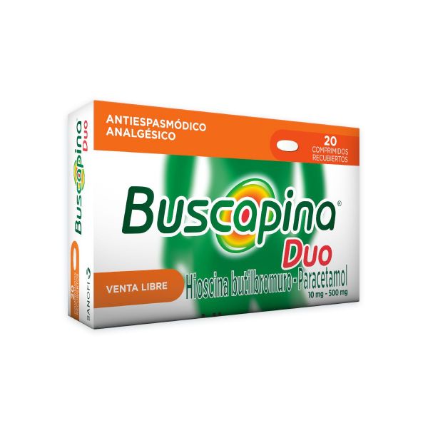 Buscapina Duo Hioscina Butilbromuro Paracetamol Caja De 20 Comprimidos Recubiertos Buscapina Duo Hioscina Butilbromuro Paracetamol Caja De 20 Comprimidos Recubiertos