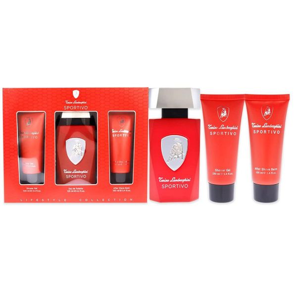 LAMBORGHINI SPORTIVO EDT 125 ML+SG100ML+AFS100 ML